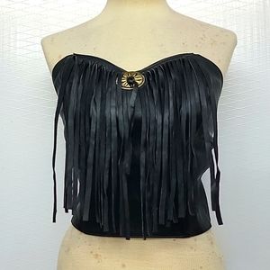 Vintage Harley Davidson Leather Boustier